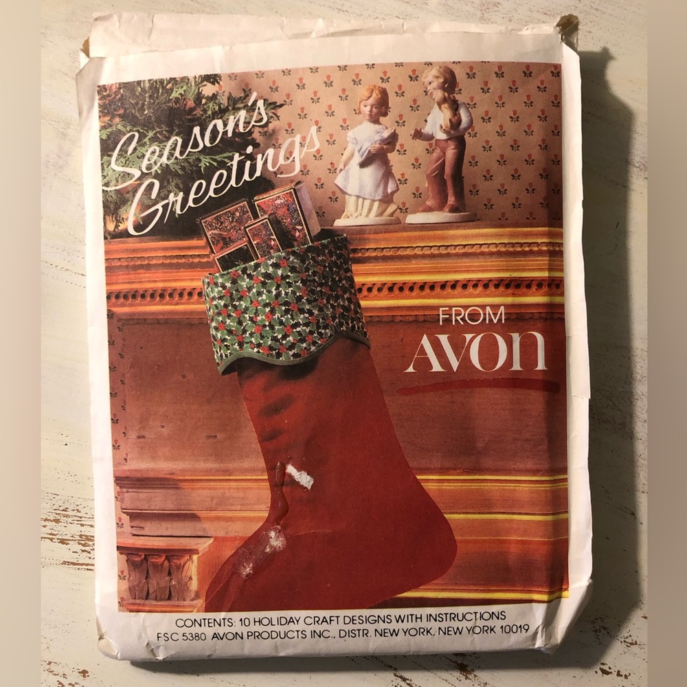 Vintage McCall’s made for Avon Holiday Craft Pattern